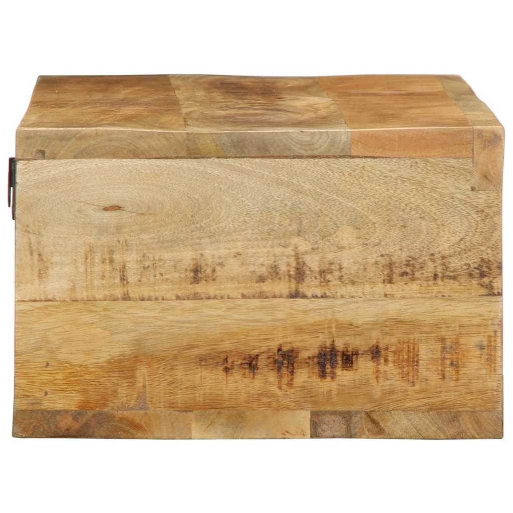 Meuble TV mural 80x30x19 cm Bois de manguier brut