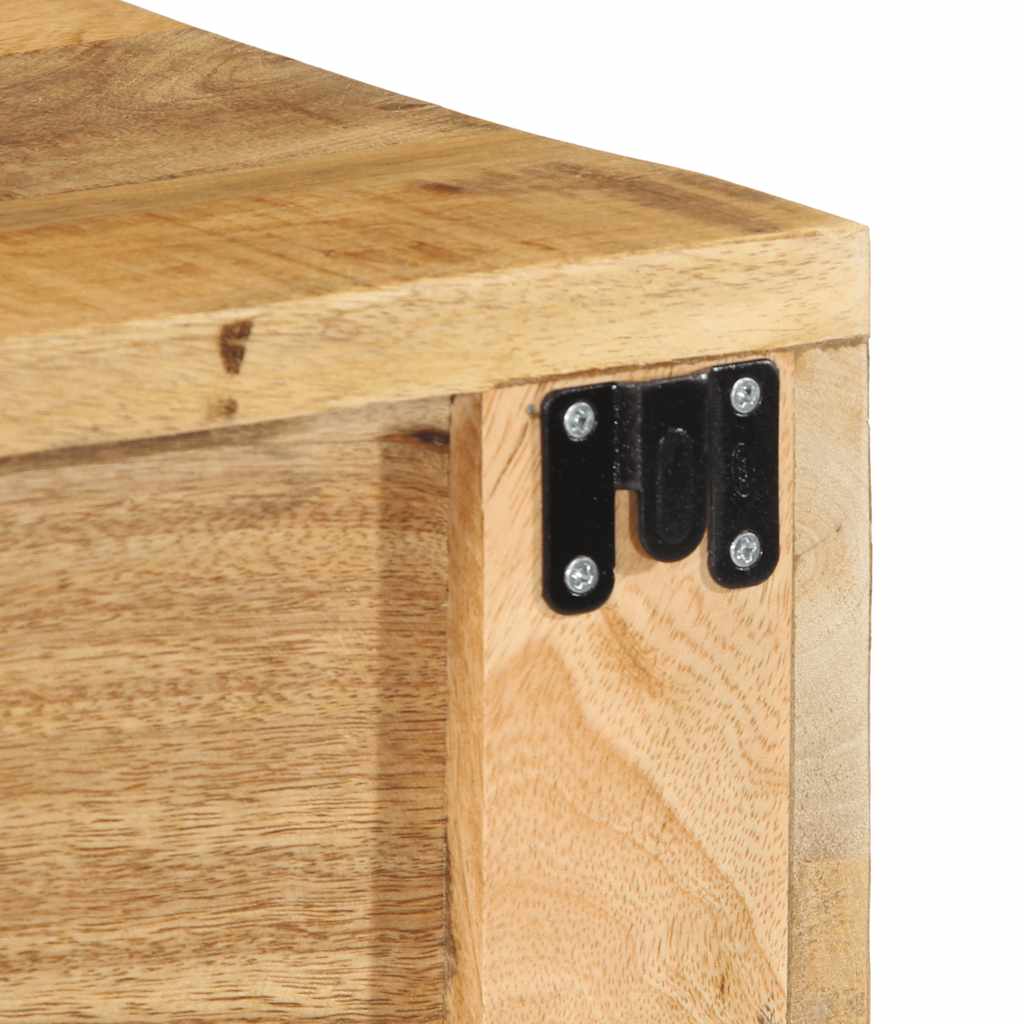 Meuble TV mural 80x30x19 cm Bois de manguier brut