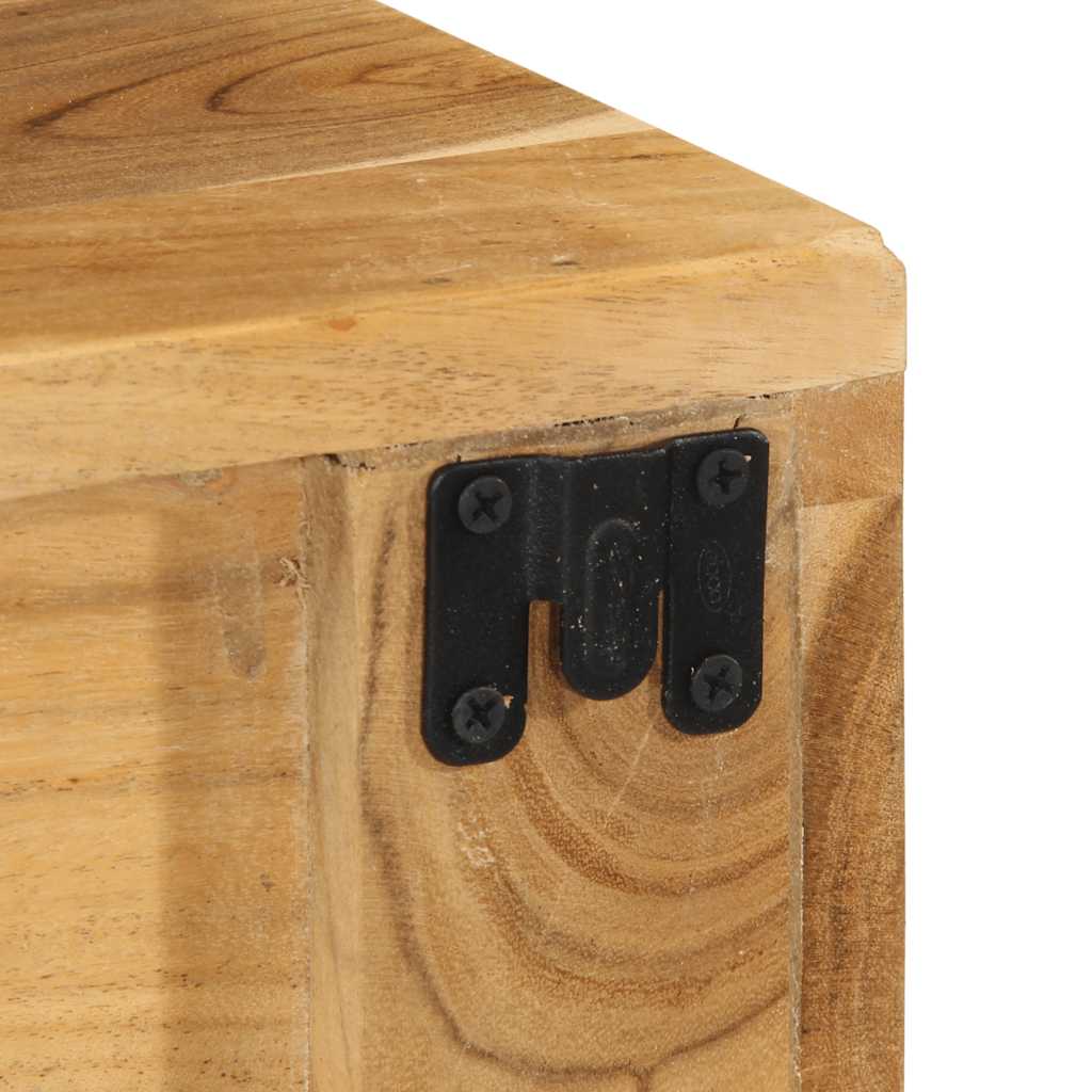 Meuble TV mural 80x30x19 cm en bois d'acacia massif