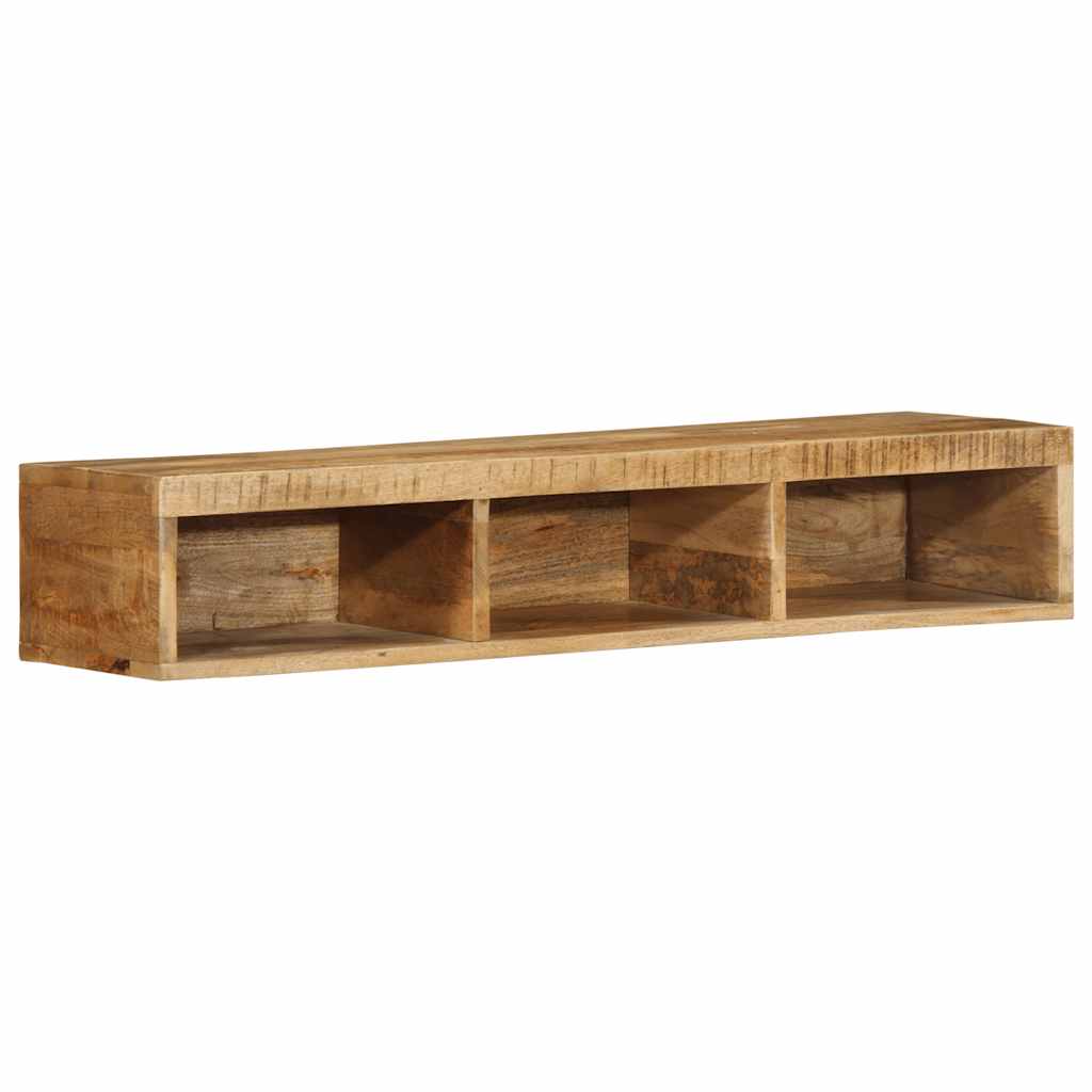 Meuble TV mural 100x30x19 cm Bois de manguier brut