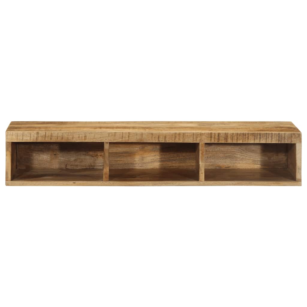 Meuble TV mural 100x30x19 cm Bois de manguier brut