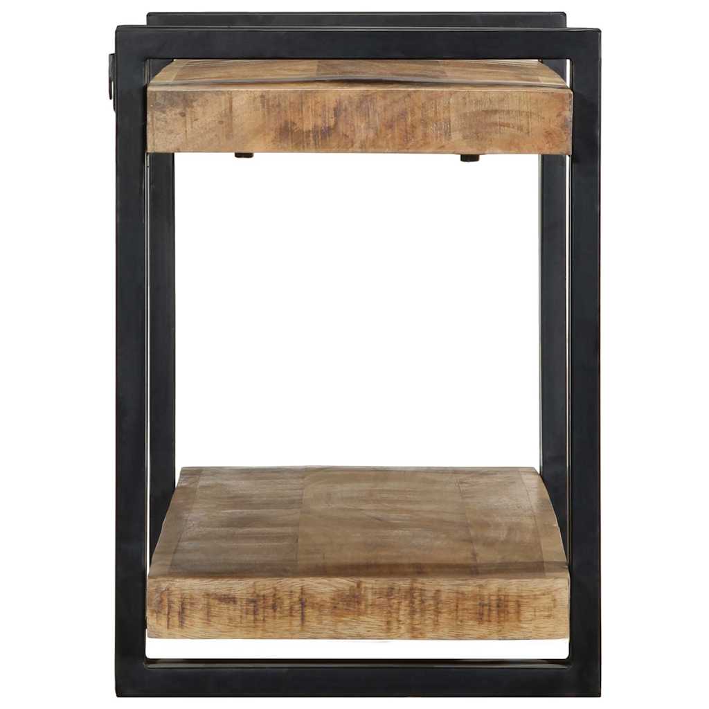 Wall shelf 90x33x45 cm rough solid mango wood