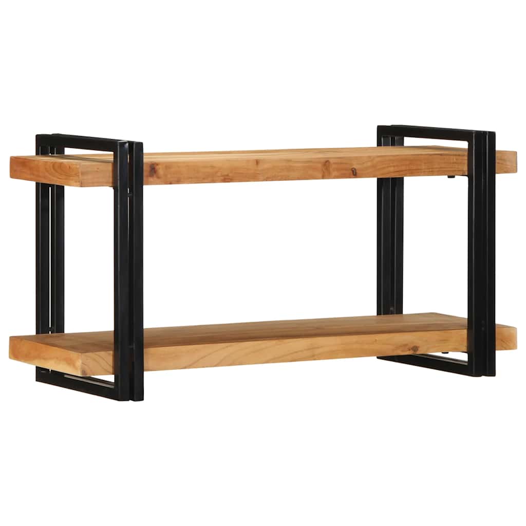Wall shelf 90x33x45 cm solid acacia wood