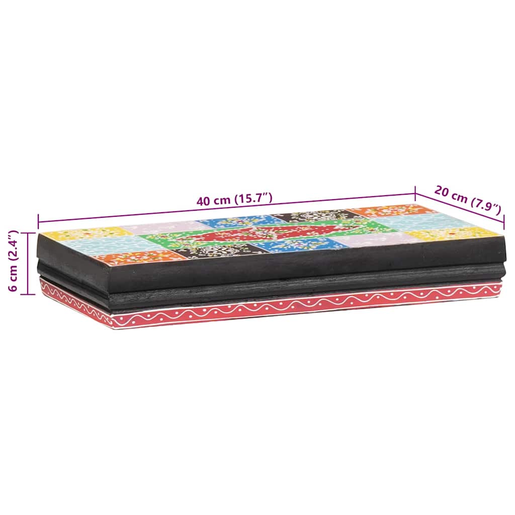 Wandregale Mehrfarbig 40 x 20 x 6 cm Massivholz Mango