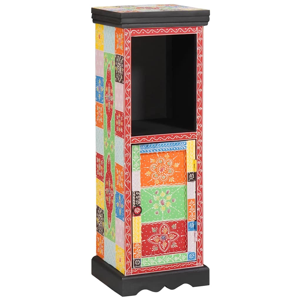 Kommode mit Regal Mehrfarbig 30 x 30 x 90 cm Massivholz Mango