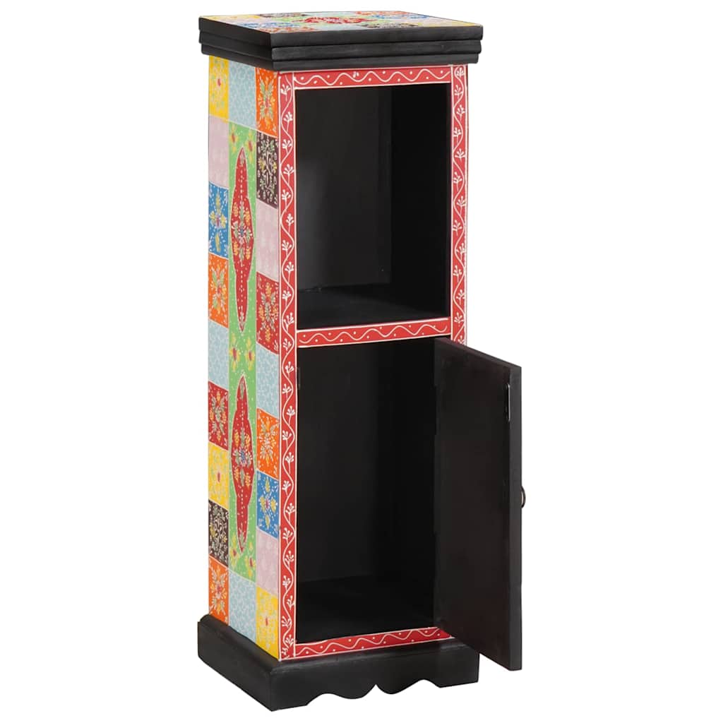 Kommode mit Regal Mehrfarbig 30 x 30 x 90 cm Massivholz Mango
