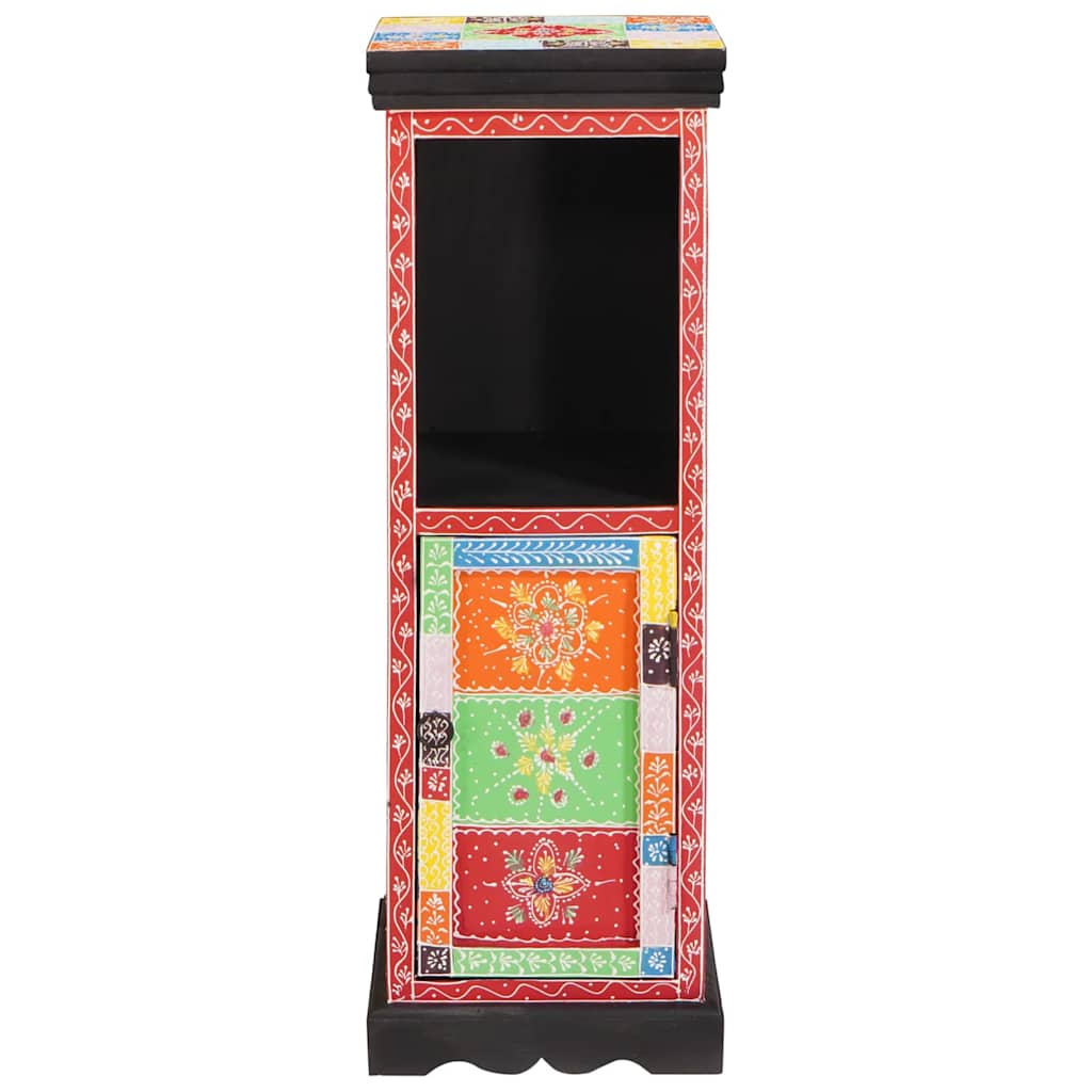 Kommode mit Regal Mehrfarbig 30 x 30 x 90 cm Massivholz Mango