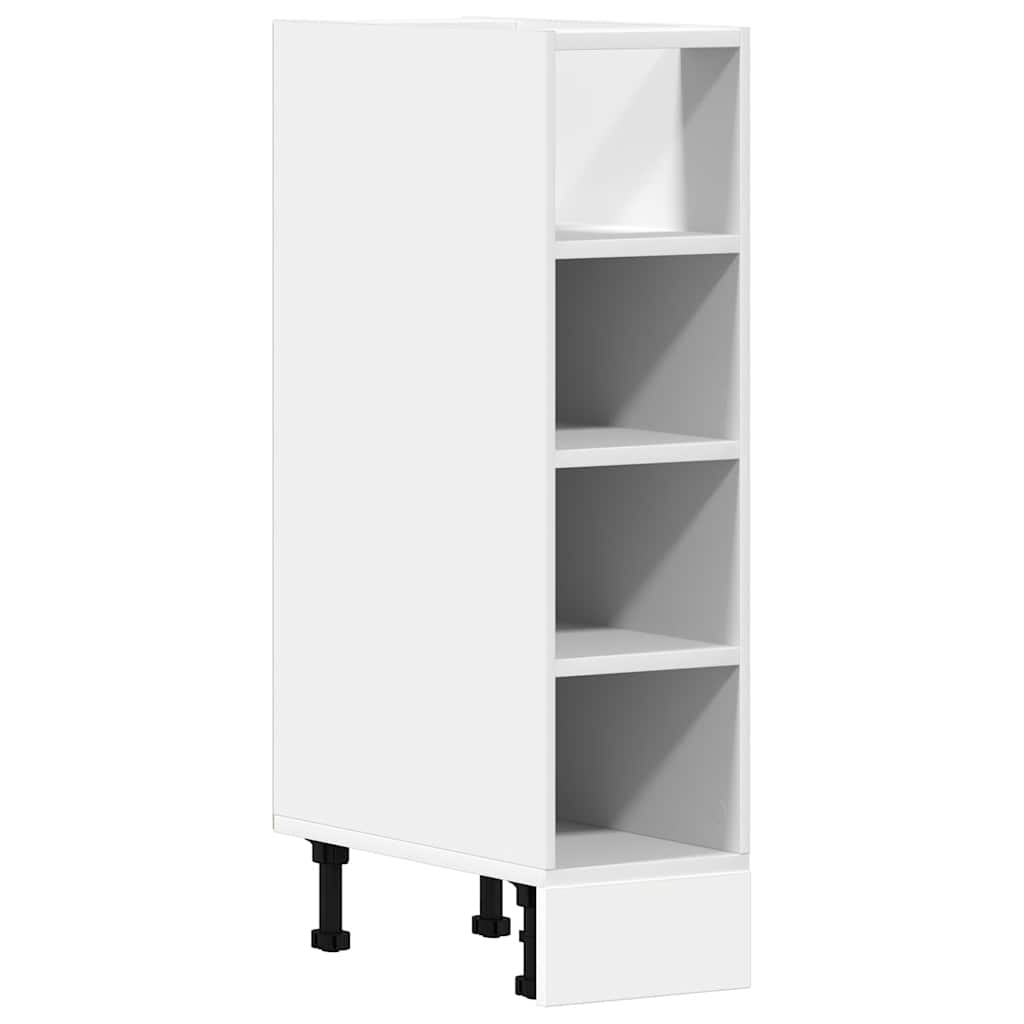 Meuble bas Riga Blanc 20x44,5x81,5 cm en matériau à base de bois