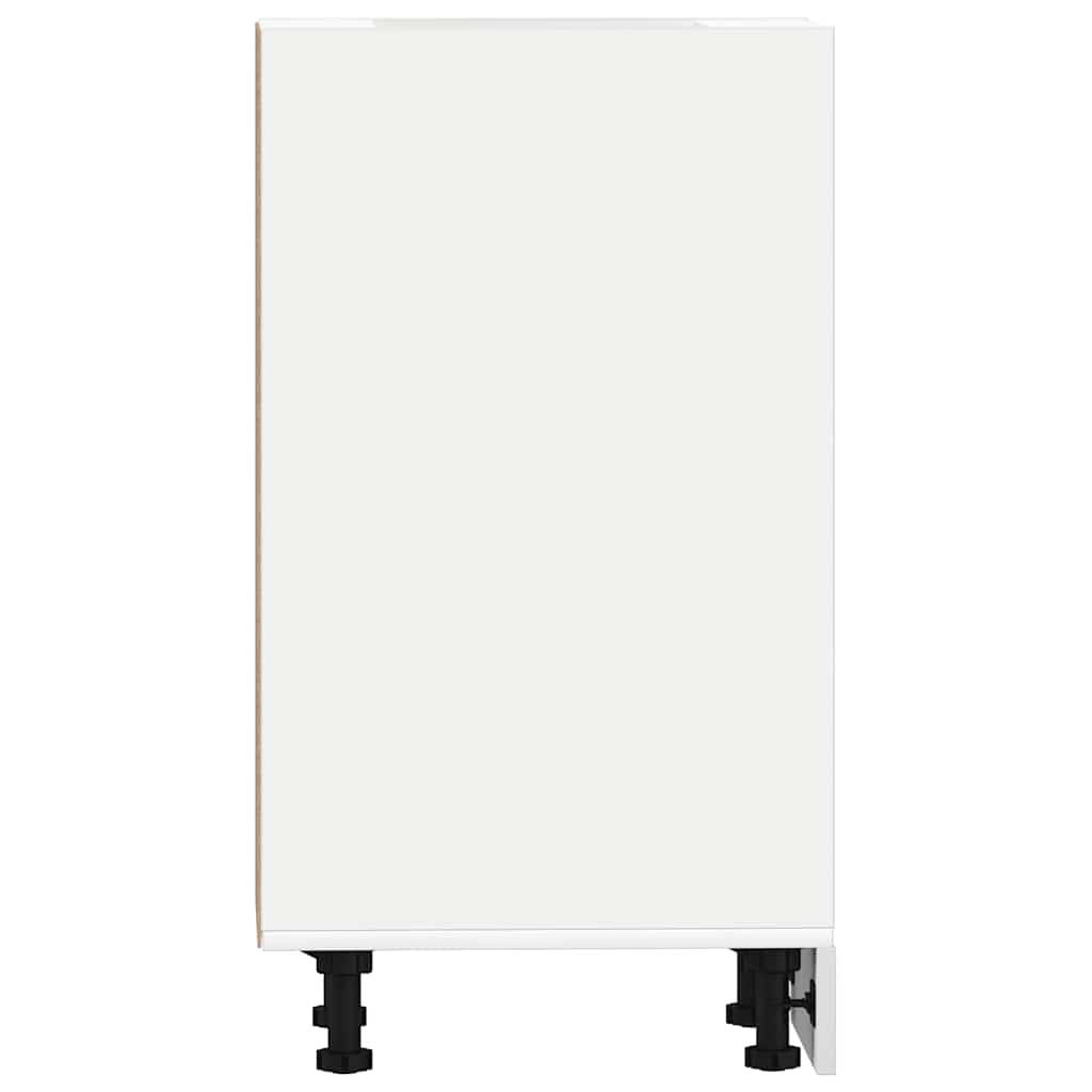 Meuble bas Riga Blanc 20x44,5x81,5 cm en matériau à base de bois