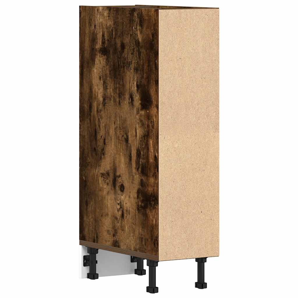 Meuble bas Riga chêne fumé 20x44,5x81,5 cm matériau bois