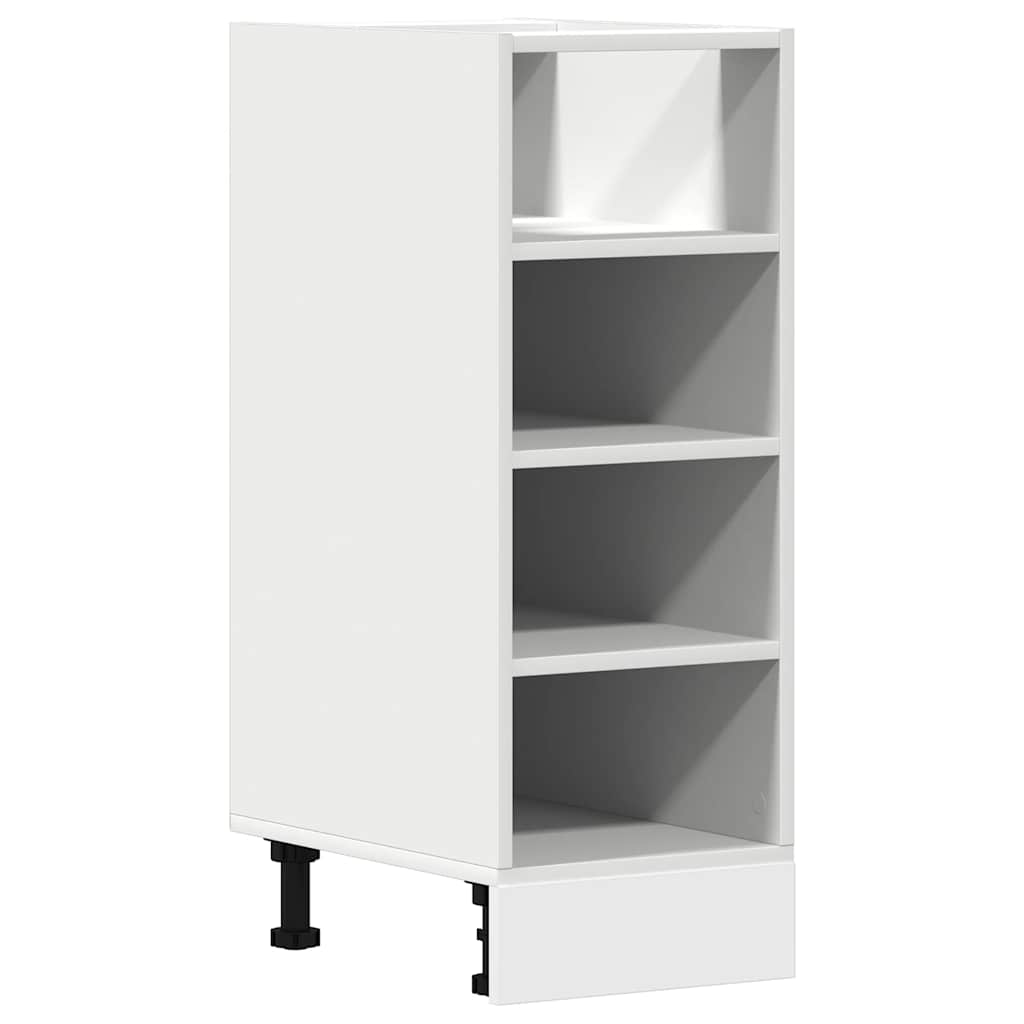 Meuble bas Riga Blanc 30x44,5x81,5 cm en matériau à base de bois