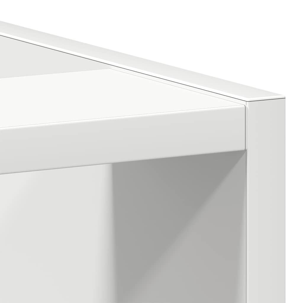 Meuble bas Riga Blanc 30x44,5x81,5 cm en matériau à base de bois