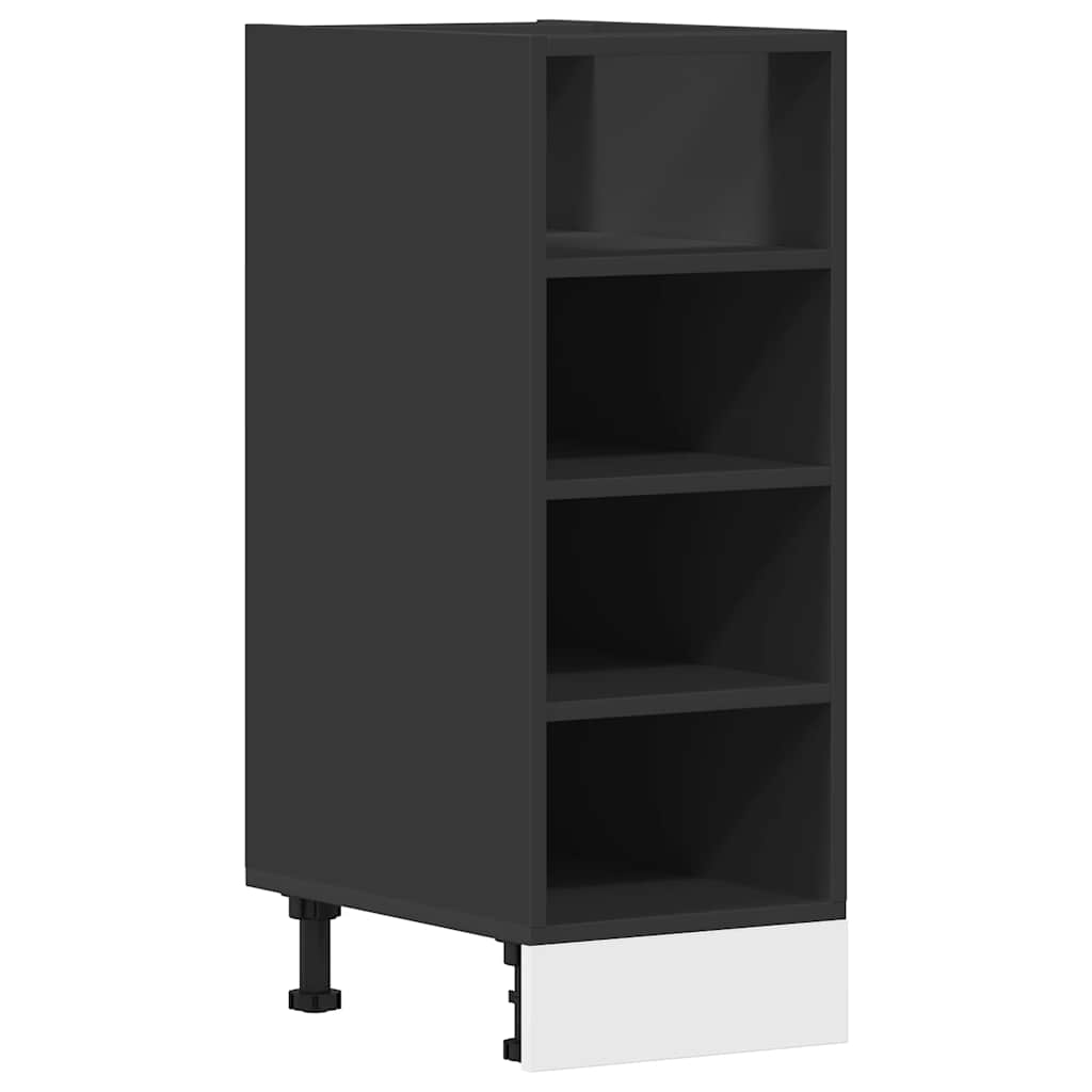 Meuble bas Riga Noir 30x44,5x81,5 cm matériau à base de bois