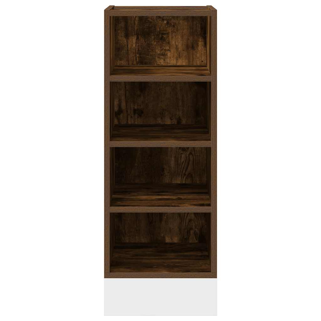 Meuble bas Riga chêne fumé 30x44,5x81,5 cm matériau bois