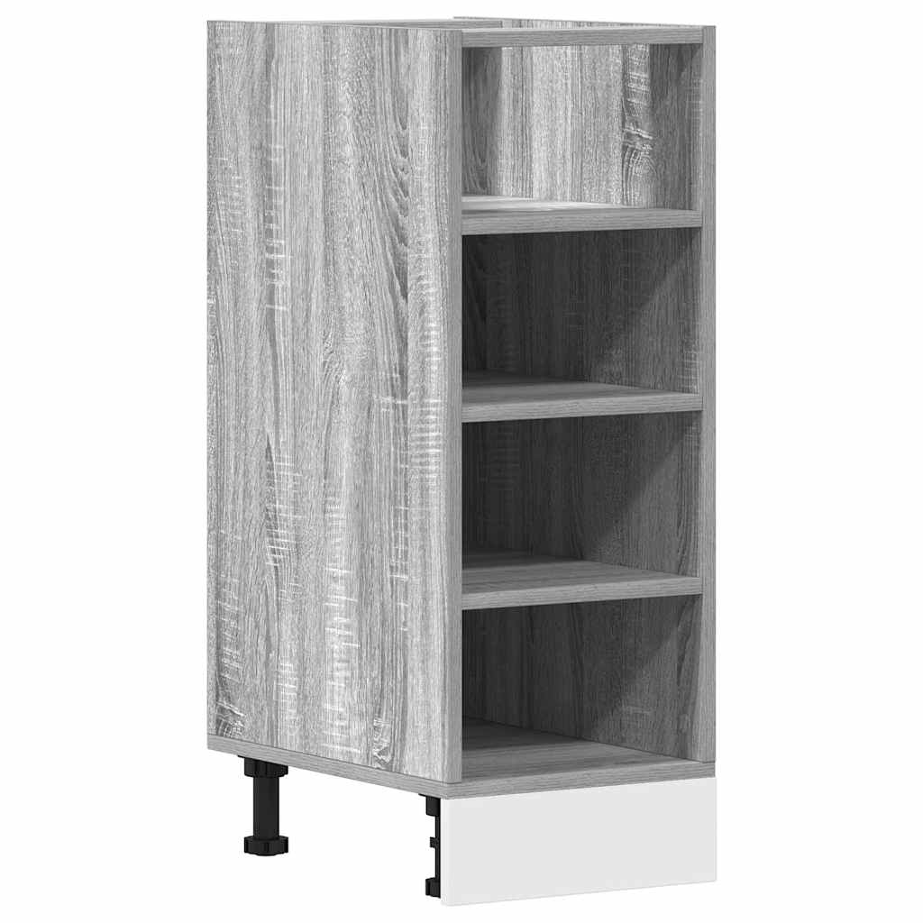 Meuble bas Riga Gris Sonoma 30x44,5x81,5 cm bois