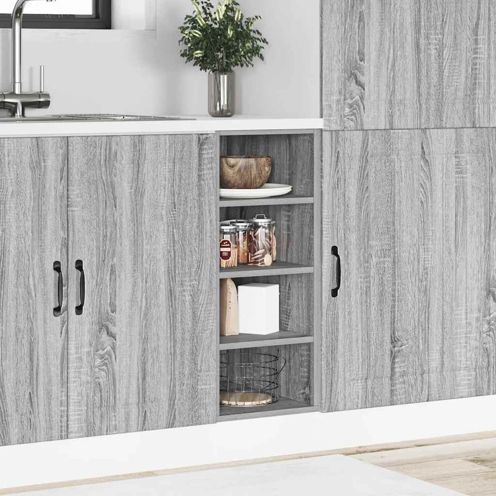Meuble bas Riga Gris Sonoma 30x44,5x81,5 cm bois