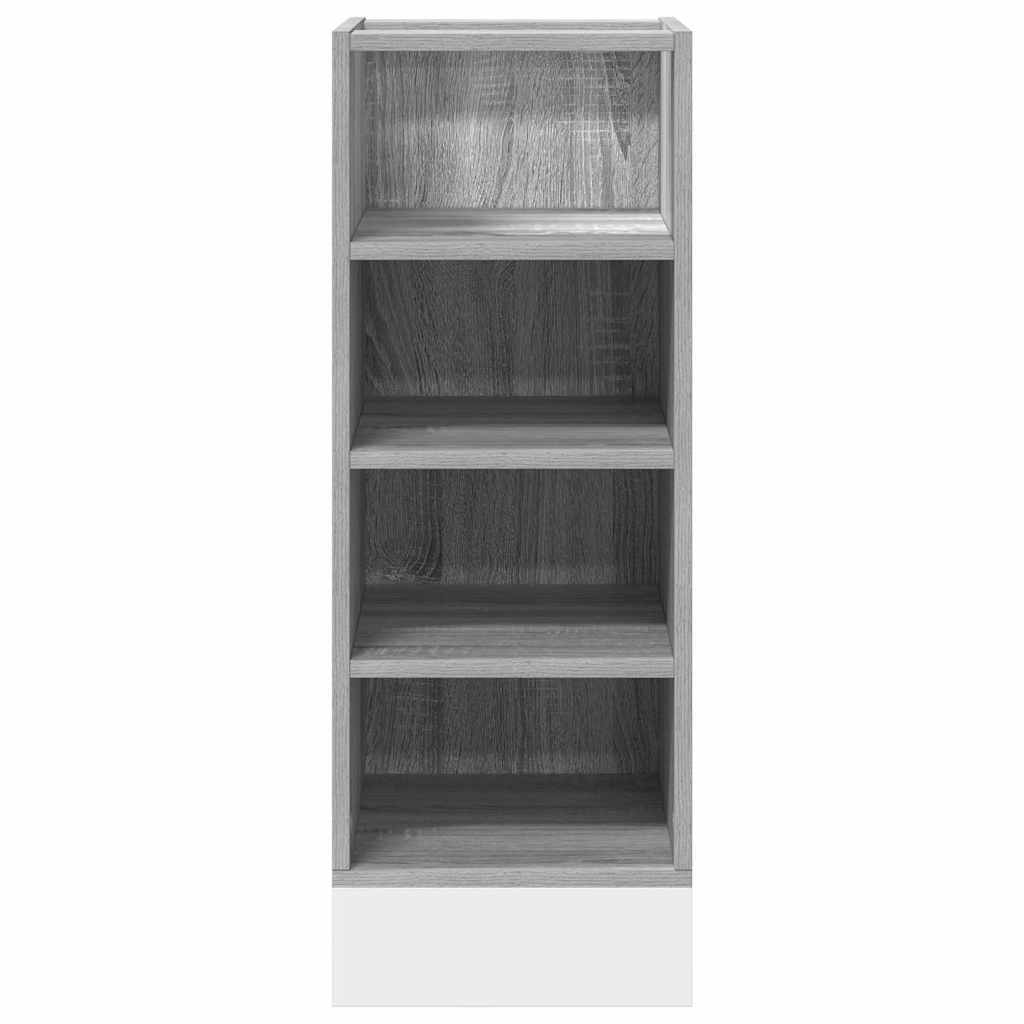 Meuble bas Riga Gris Sonoma 30x44,5x81,5 cm bois
