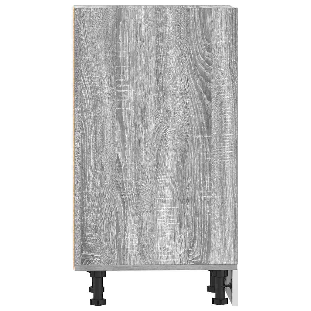 Meuble bas Riga Gris Sonoma 30x44,5x81,5 cm bois