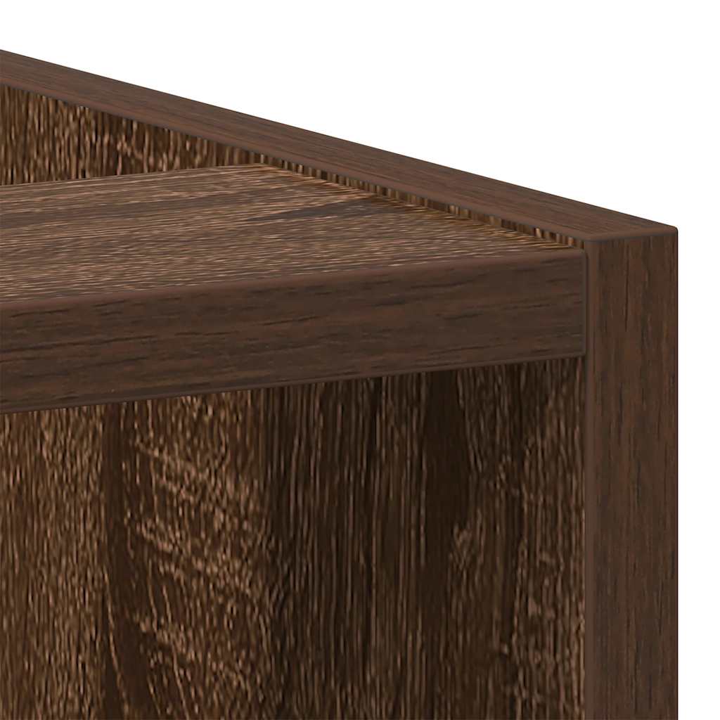 Meuble bas Riga aspect chêne brun 30x44,5x81,5 cm matériau bois