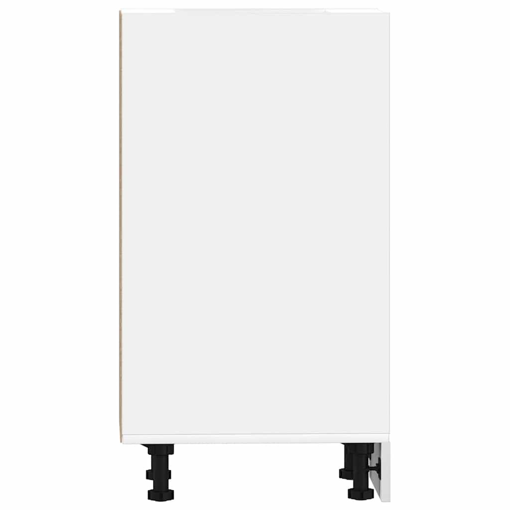 Meuble bas Riga Blanc 40x44,5x81,5 cm en matériau à base de bois