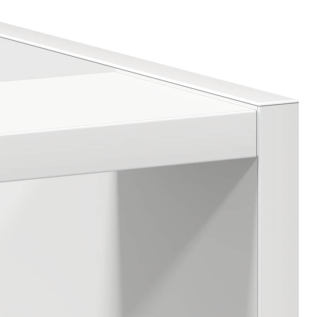Meuble bas Riga Blanc 40x44,5x81,5 cm en matériau à base de bois