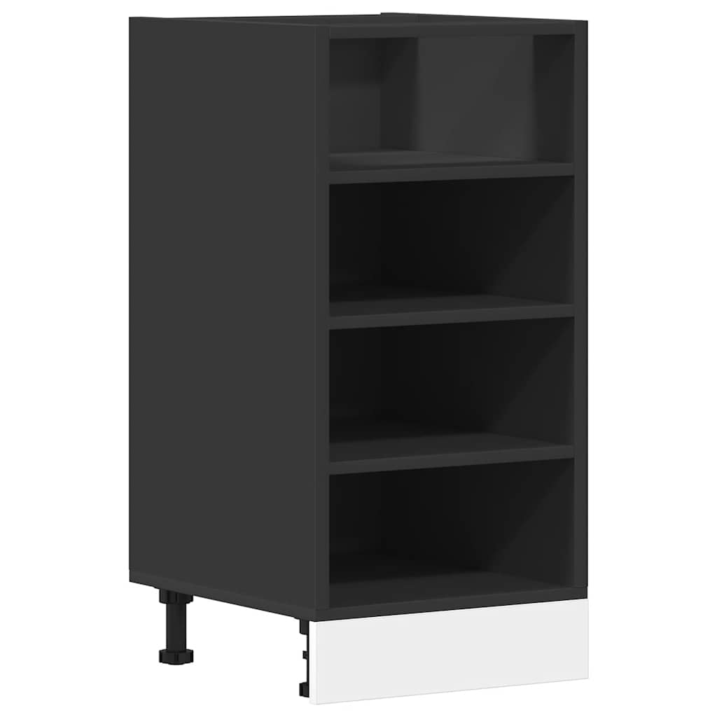 Meuble bas Riga Noir 40x44,5x81,5 cm matériau à base de bois