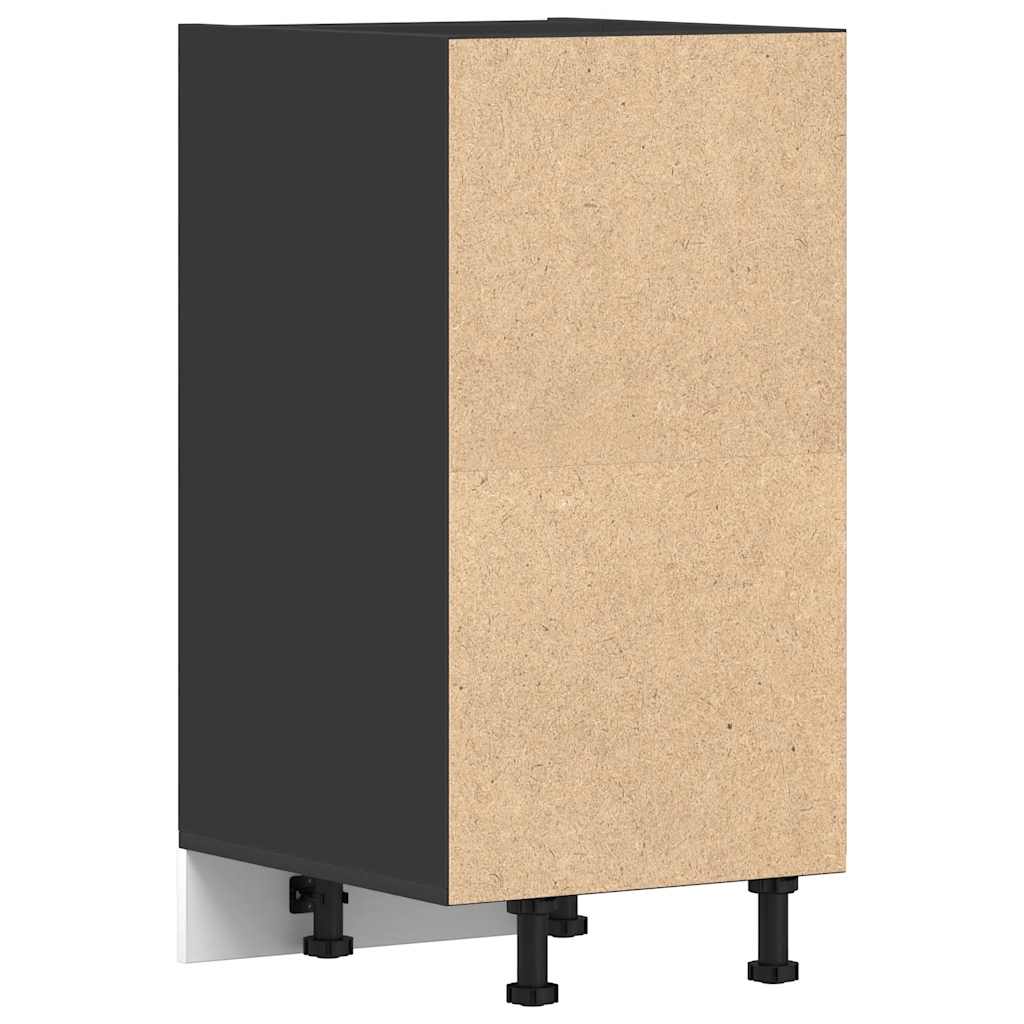 Meuble bas Riga Noir 40x44,5x81,5 cm matériau à base de bois