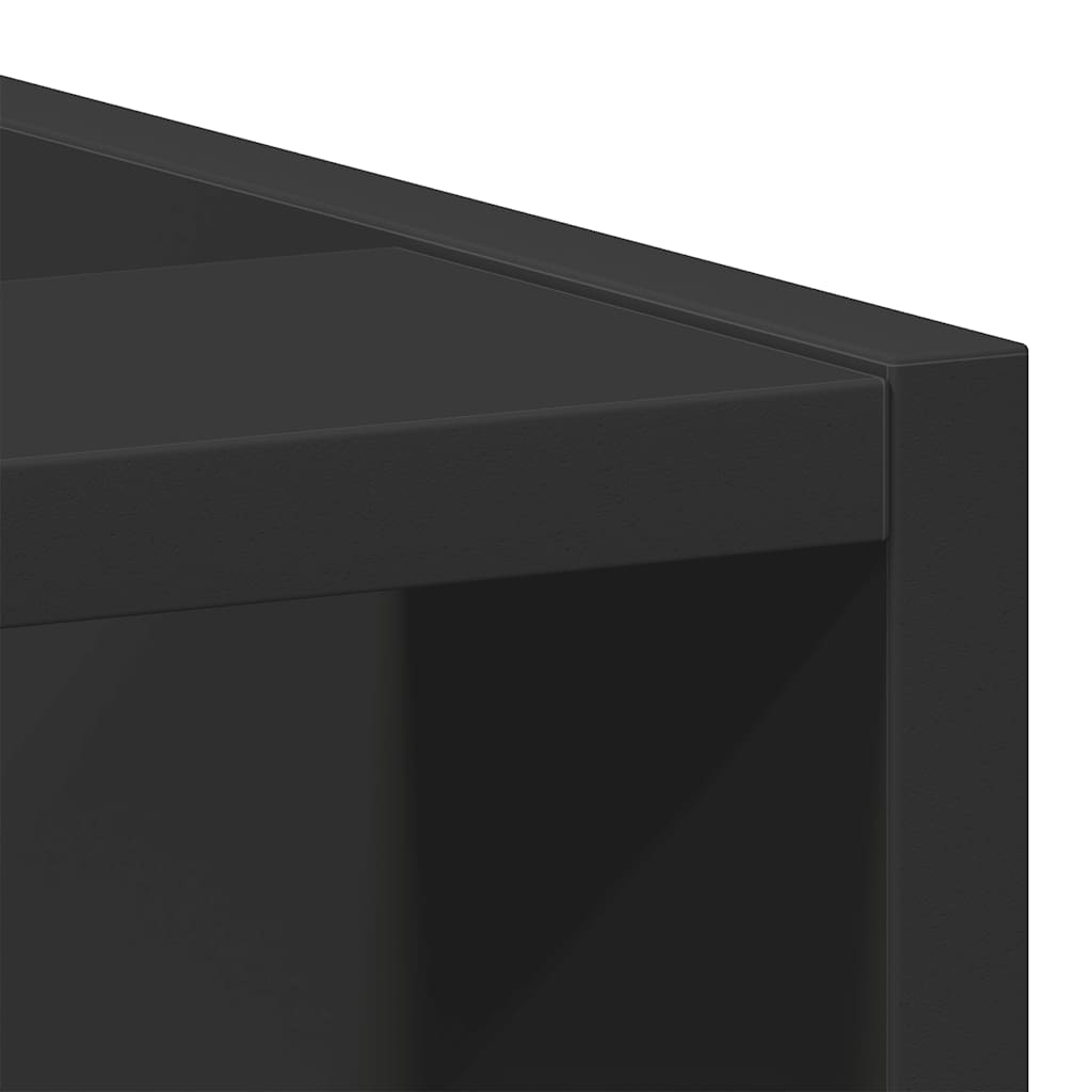 Meuble bas Riga Noir 40x44,5x81,5 cm matériau à base de bois