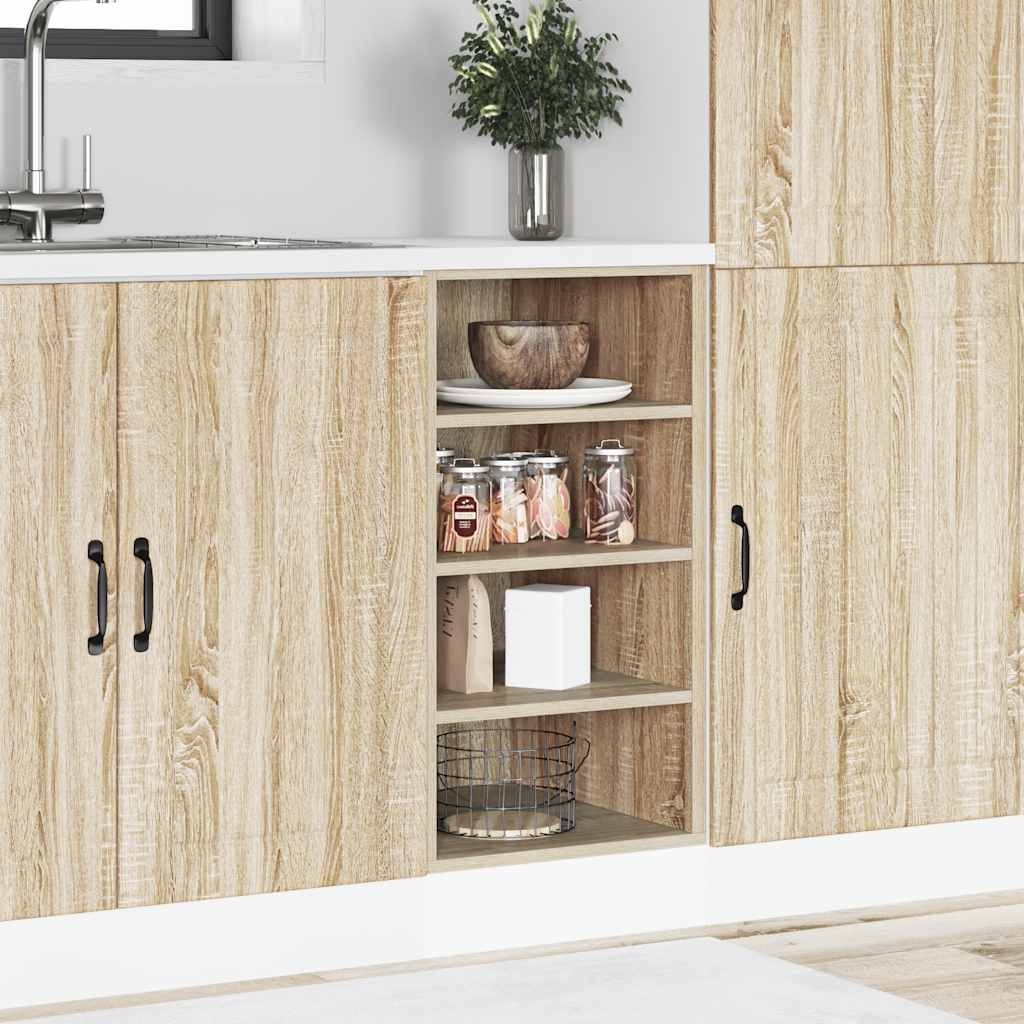 Meuble bas Riga chêne Sonoma 40x44,5x81,5 cm matériau bois