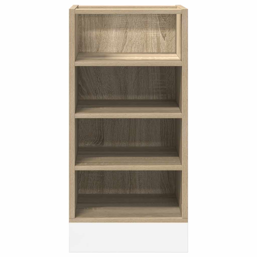 Meuble bas Riga chêne Sonoma 40x44,5x81,5 cm matériau bois