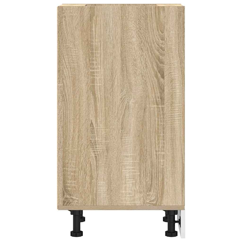 Meuble bas Riga chêne Sonoma 40x44,5x81,5 cm matériau bois