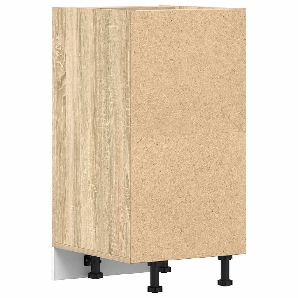 Meuble bas Riga chêne Sonoma 40x44,5x81,5 cm matériau bois