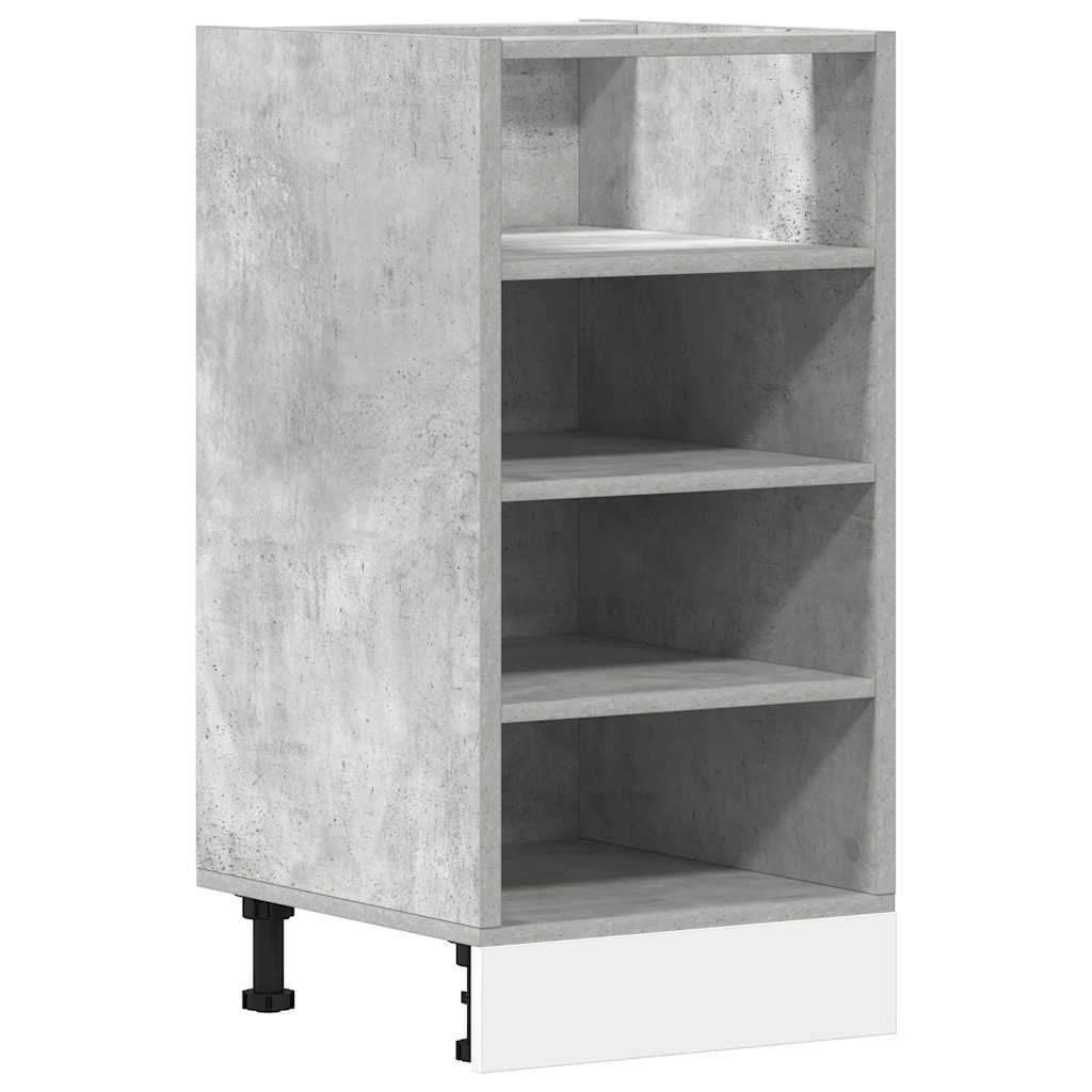 Meuble bas Riga gris béton 40x44,5x81,5 cm matériau bois