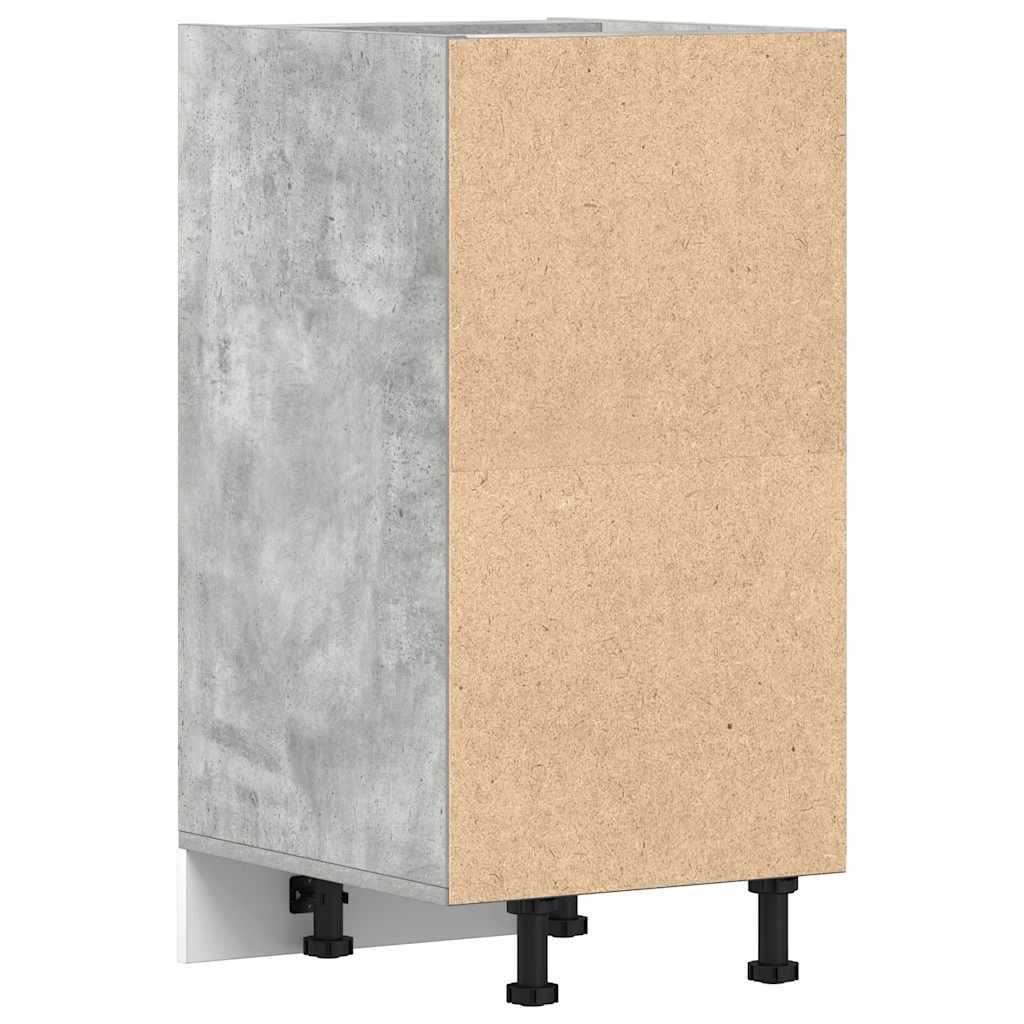 Meuble bas Riga gris béton 40x44,5x81,5 cm matériau bois