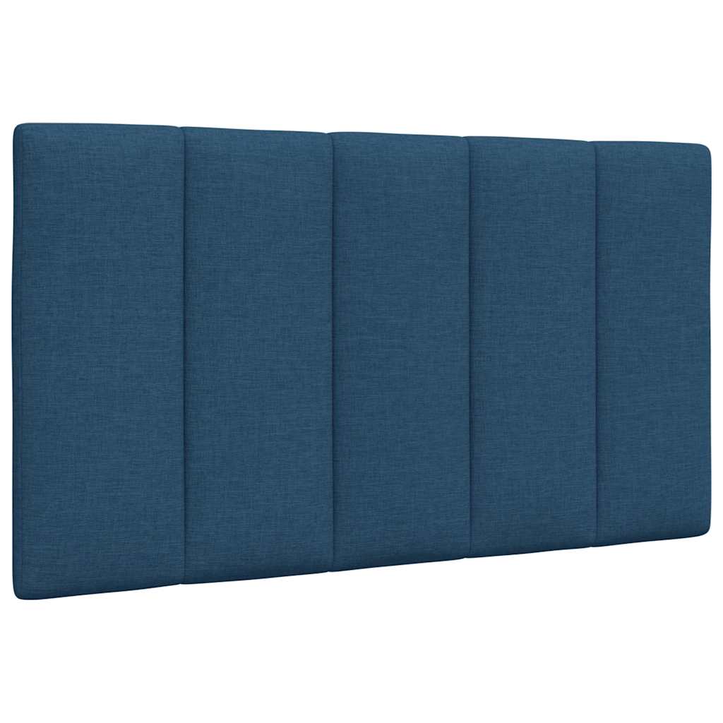 Bett mit Matratze "Hanko" Blau 80x200 cm Stoff