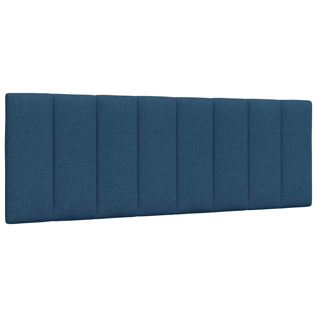 Bett mit Matratze "Hanko" Blau 140x200 cm Stoff