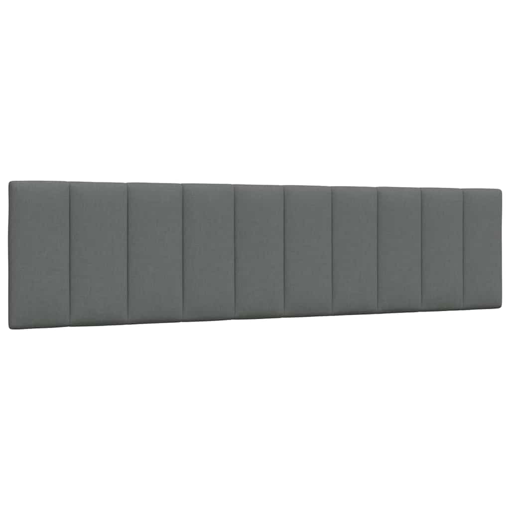 Bett mit Matratze "Hanko" Dunkelgrau 200x200 cm Stoff