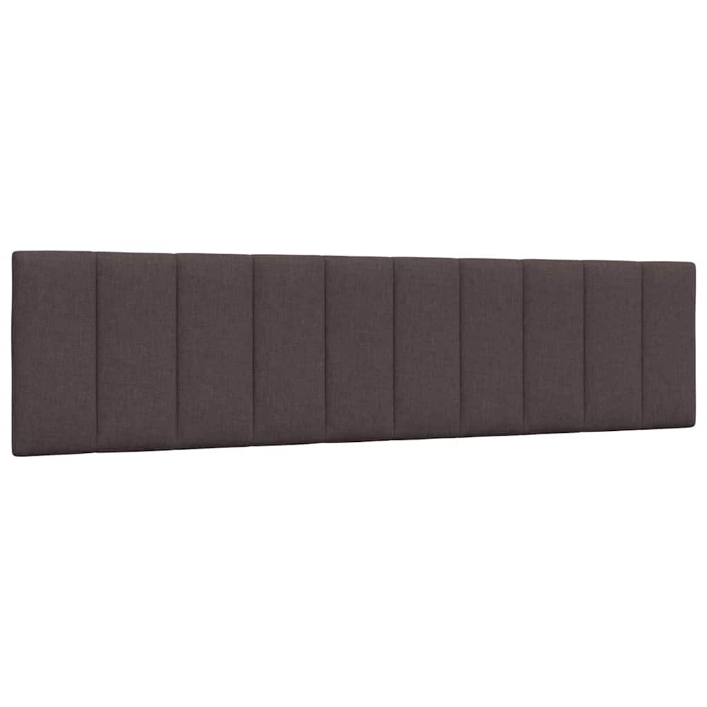 Bett mit Matratze "Hanko" Dunkelbraun 200x200 cm Stoff