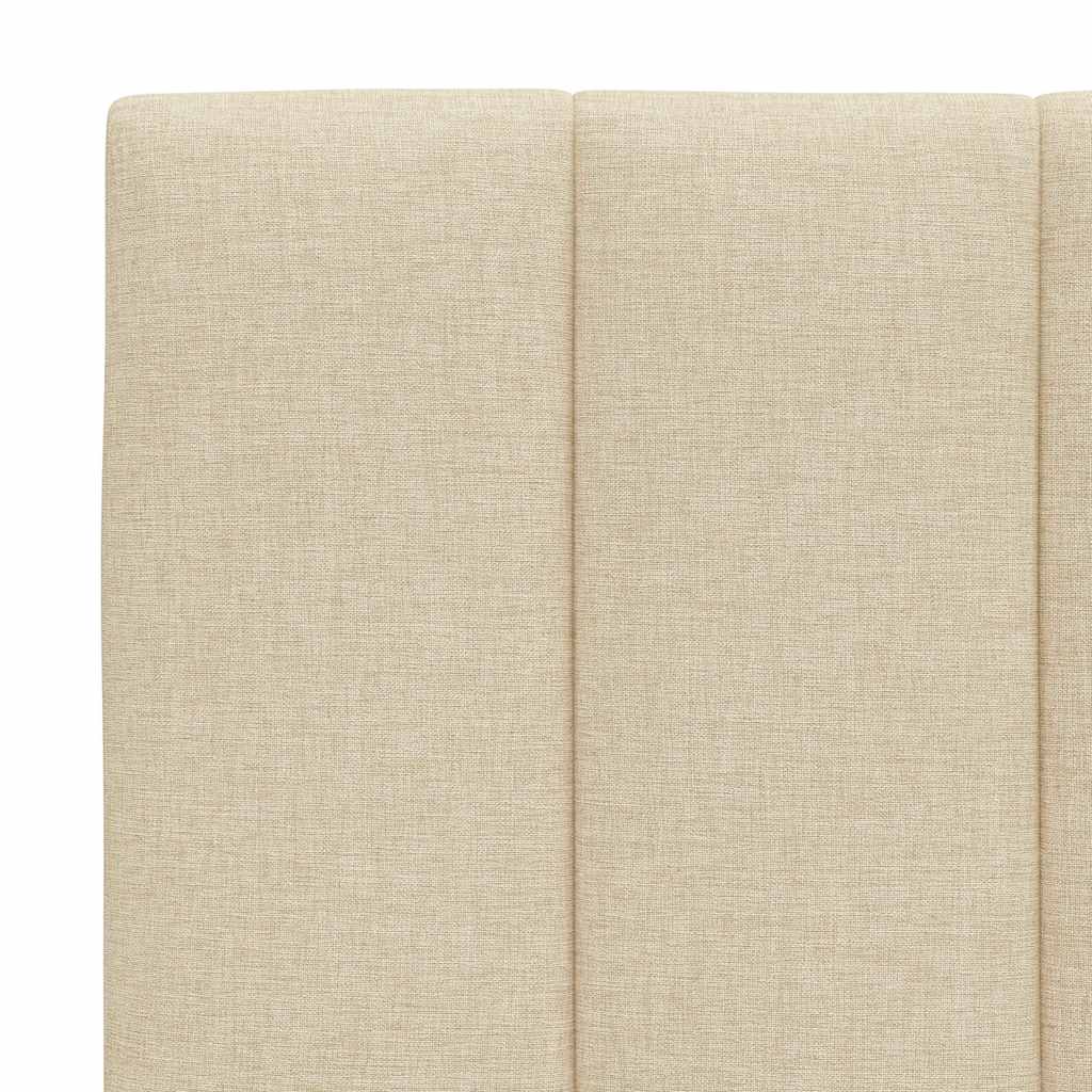 Bett mit Matratze "Hanko" Creme 200x200 cm Stoff