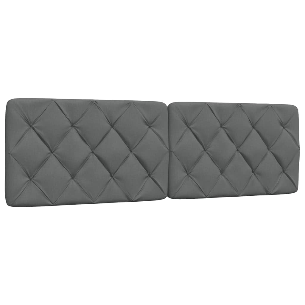 Bett mit Matratze Dunkelgrau 160x200 cm Stoff