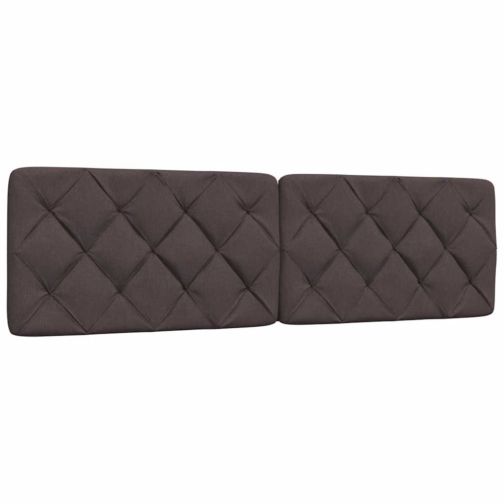 Bett mit Matratze Dunkelbraun 180x200 cm Stoff