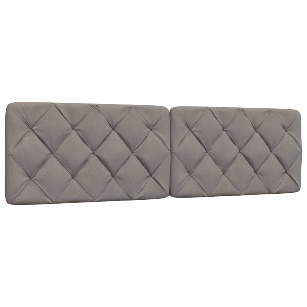 Bett mit Matratze Taupe 180x200 cm Stoff
