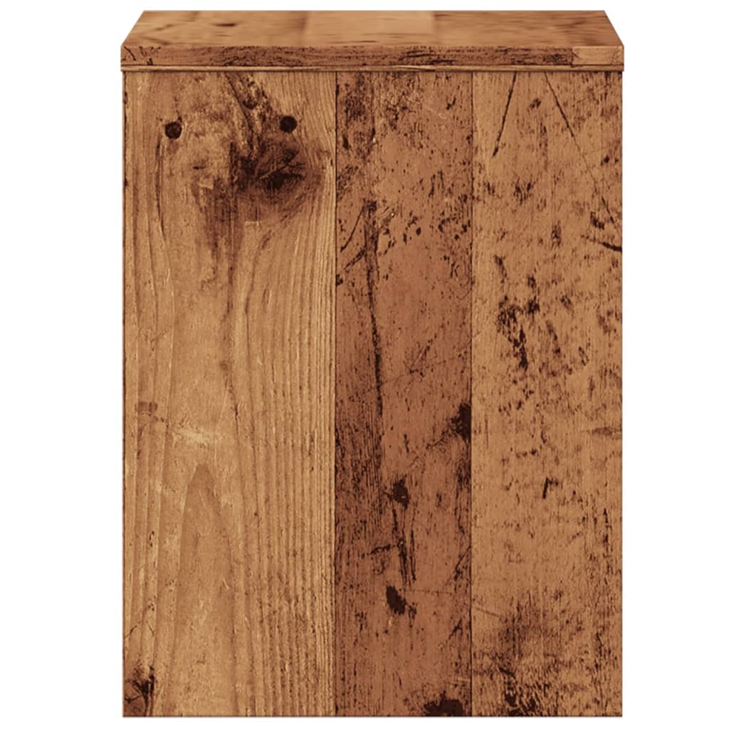 Bedside tables 2 pcs. Old wood look 40x30x40 cm wood material