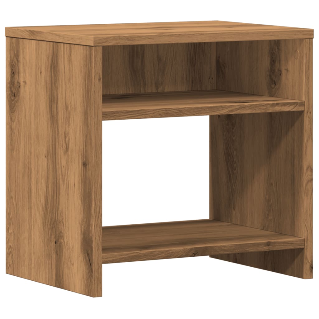Bedside tables 2 pcs. Artisan oak 40x30x40 cm wood material