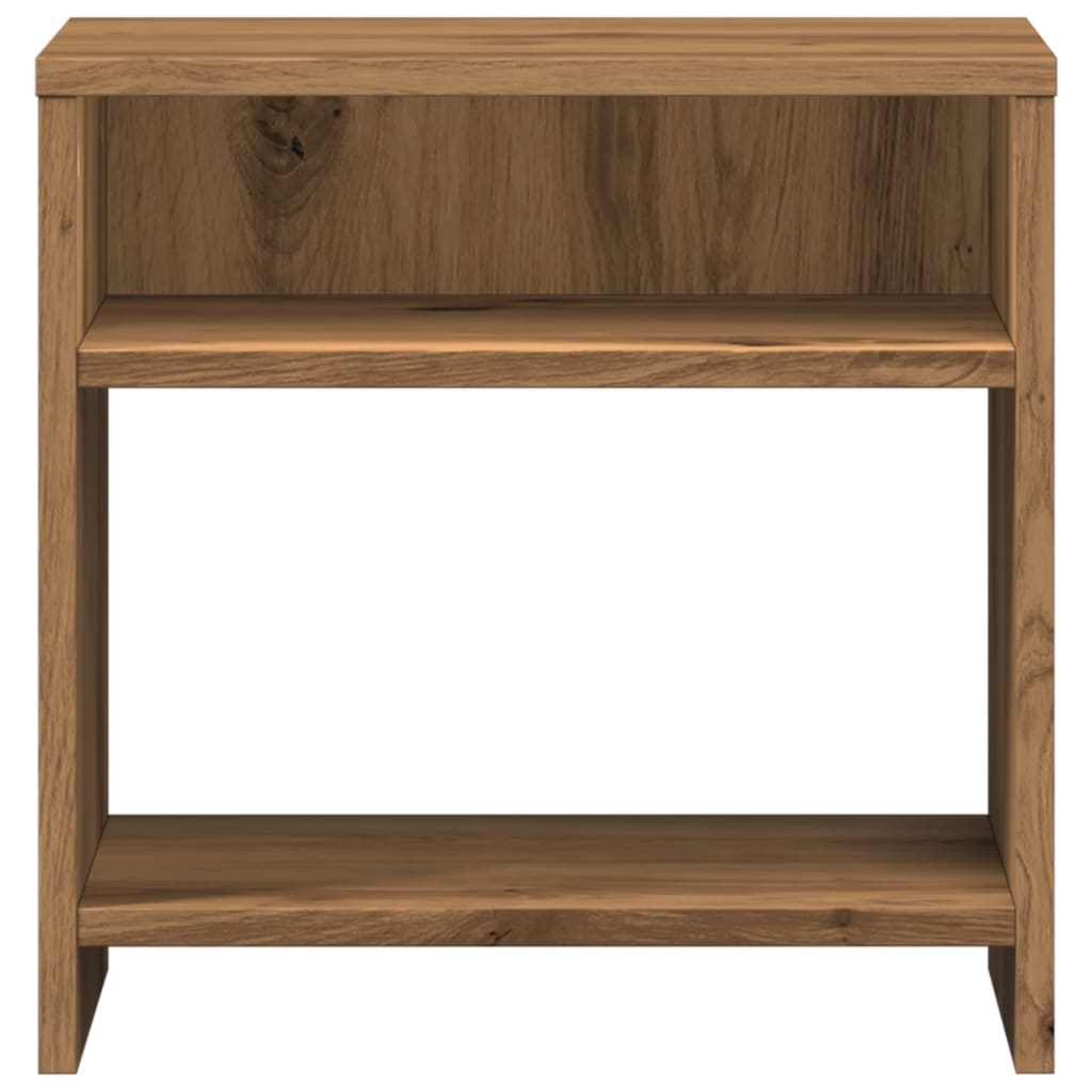 Bedside tables 2 pcs. Artisan oak 40x30x40 cm wood material