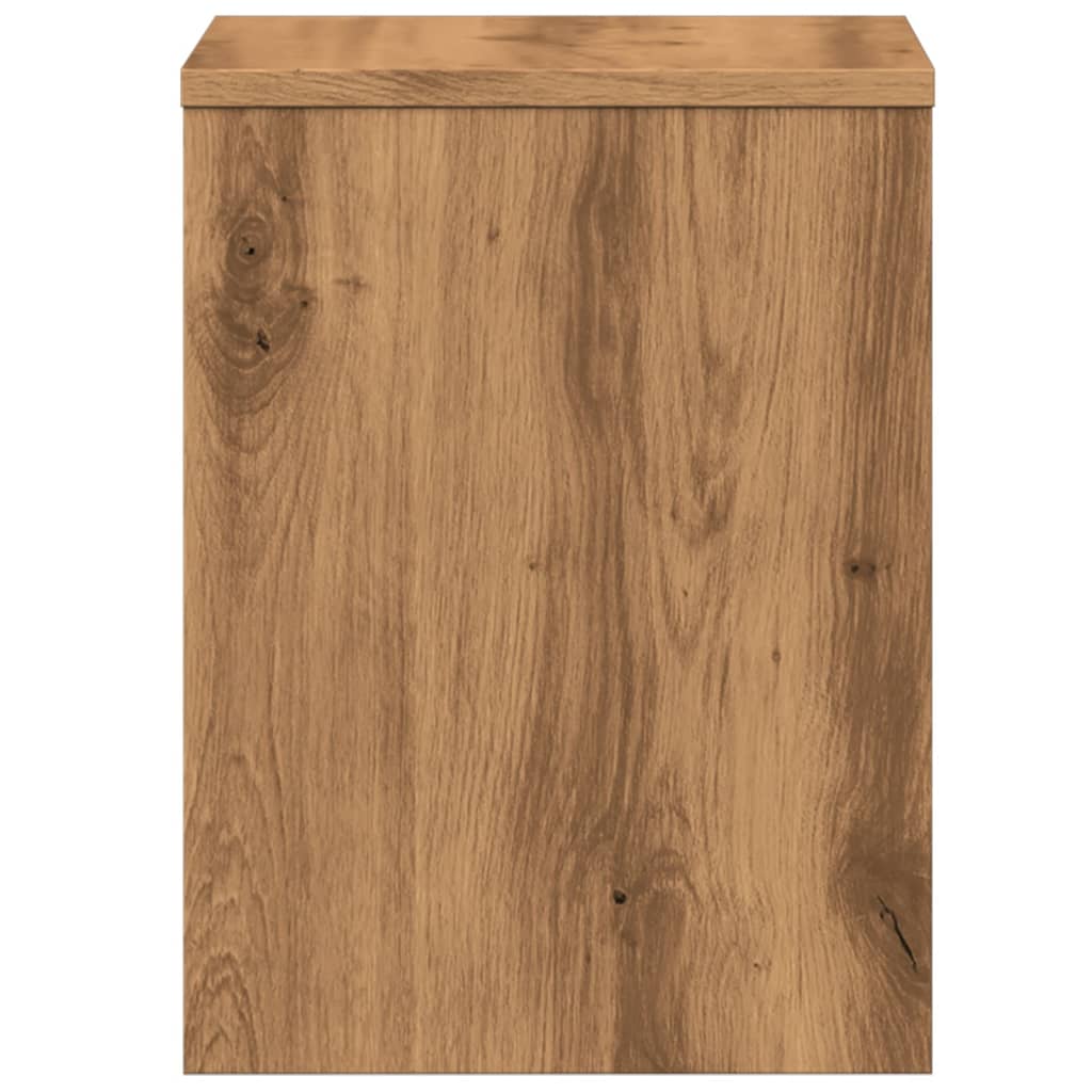 Bedside tables 2 pcs. Artisan oak 40x30x40 cm wood material