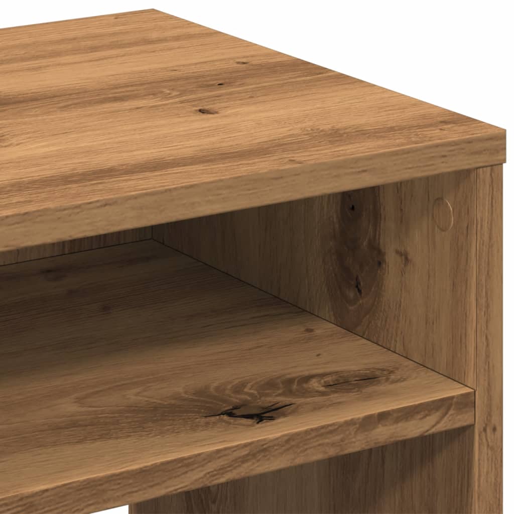 Bedside tables 2 pcs. Artisan oak 40x30x40 cm wood material