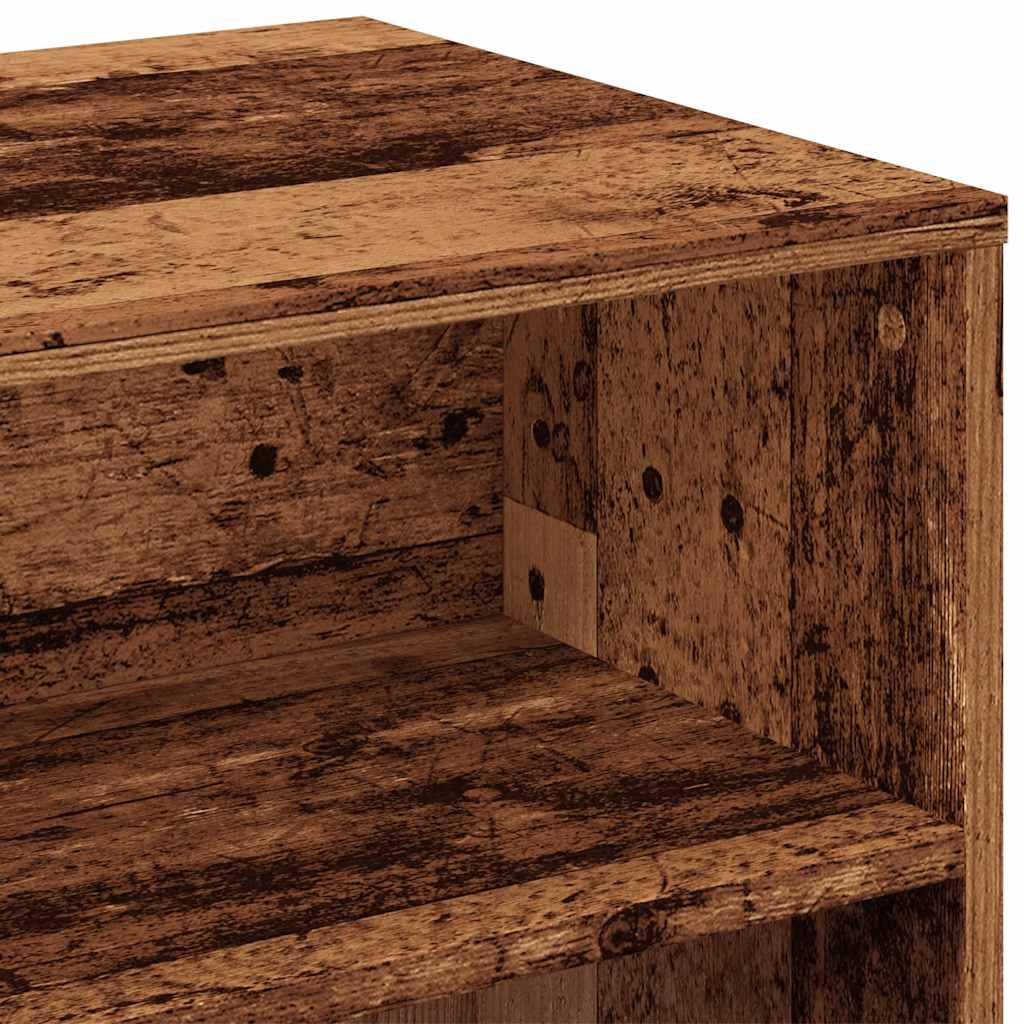 TV shelf old wood look 100x40x40 cm wood material