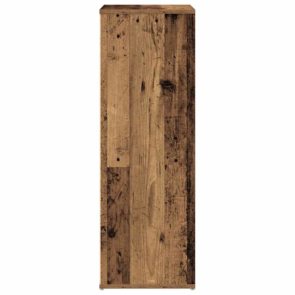 Étagère à chaussures aspect bois de récupération 54x34x100,5 cm en bois