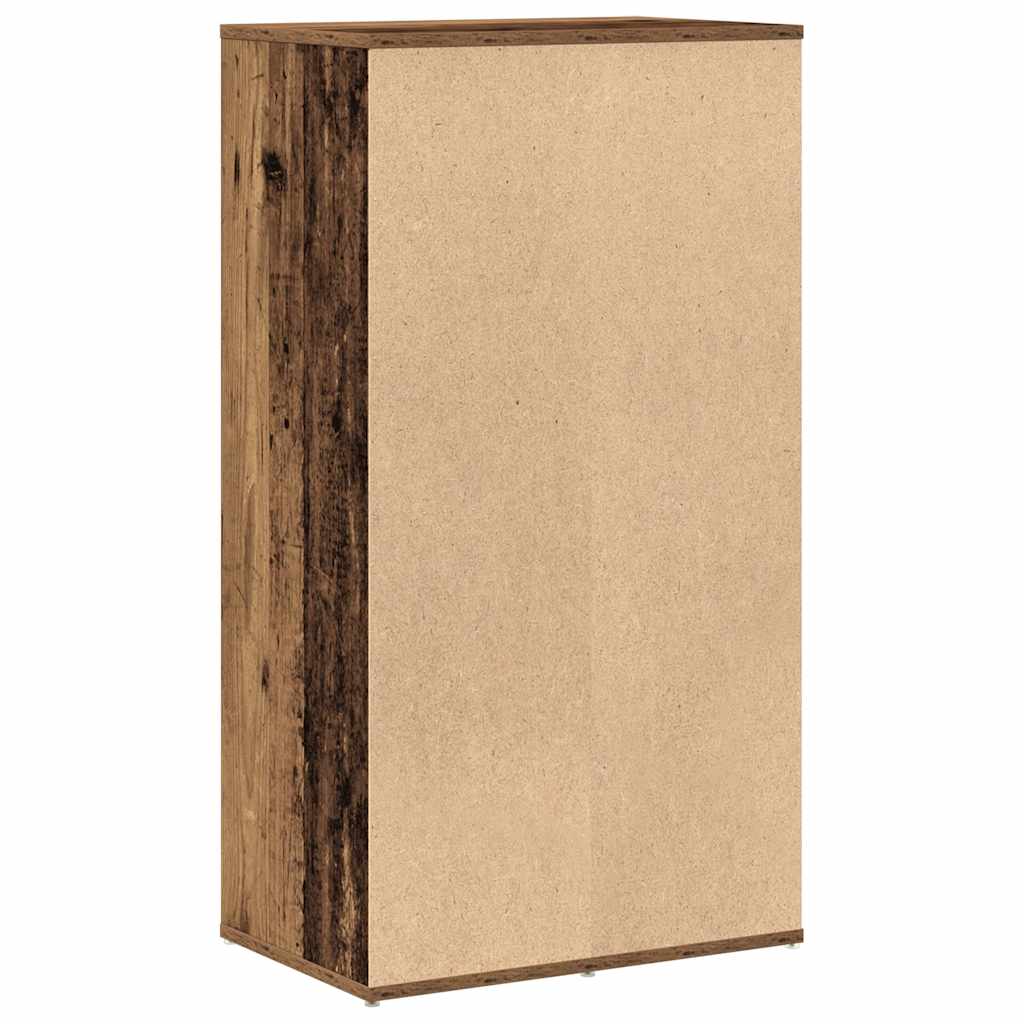 Étagère à chaussures aspect bois de récupération 54x34x100,5 cm en bois